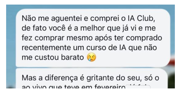 Depoimento aluna