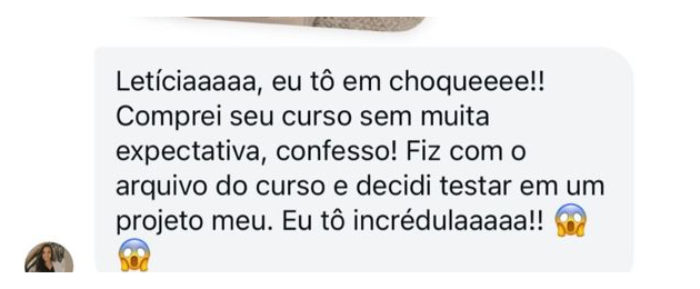 Depoimento aluna